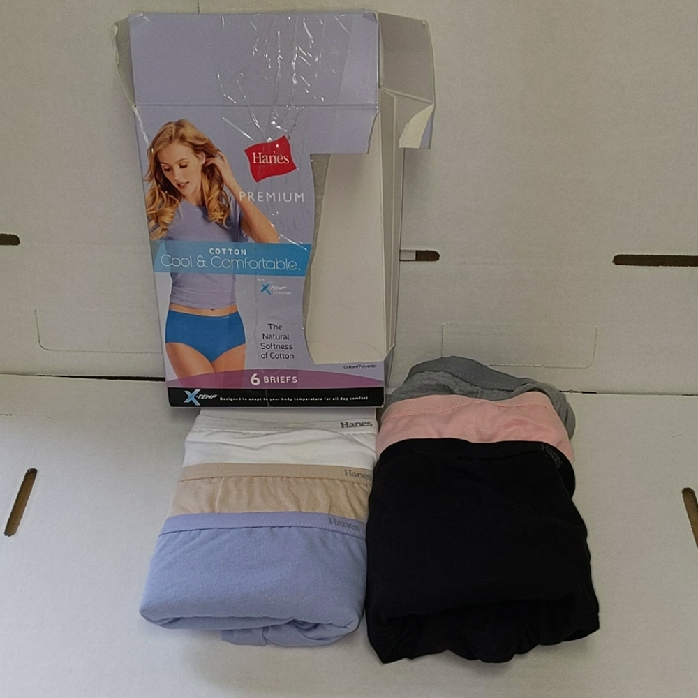 Hanes premium 6 tagless briefs size 5